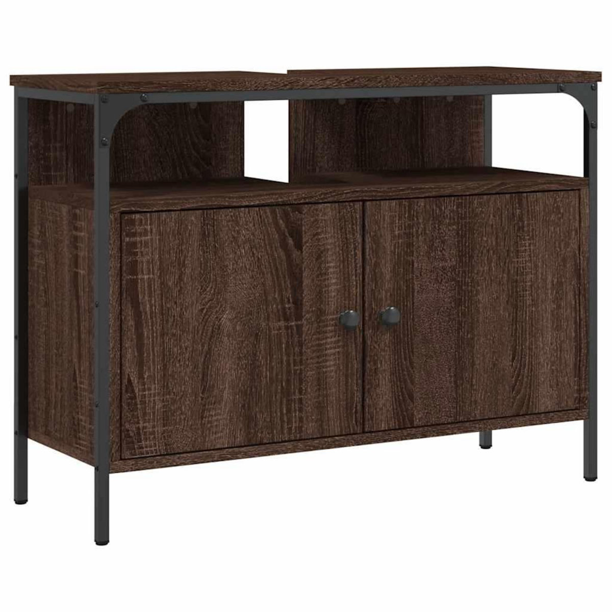 VIDAXL Armoire lavabo de salle de bain chene marron 80x30x60 cm