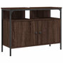 Voir la diapositive 2 : VIDAXL Armoire lavabo de salle de bain chene marron 80x30x60 cm