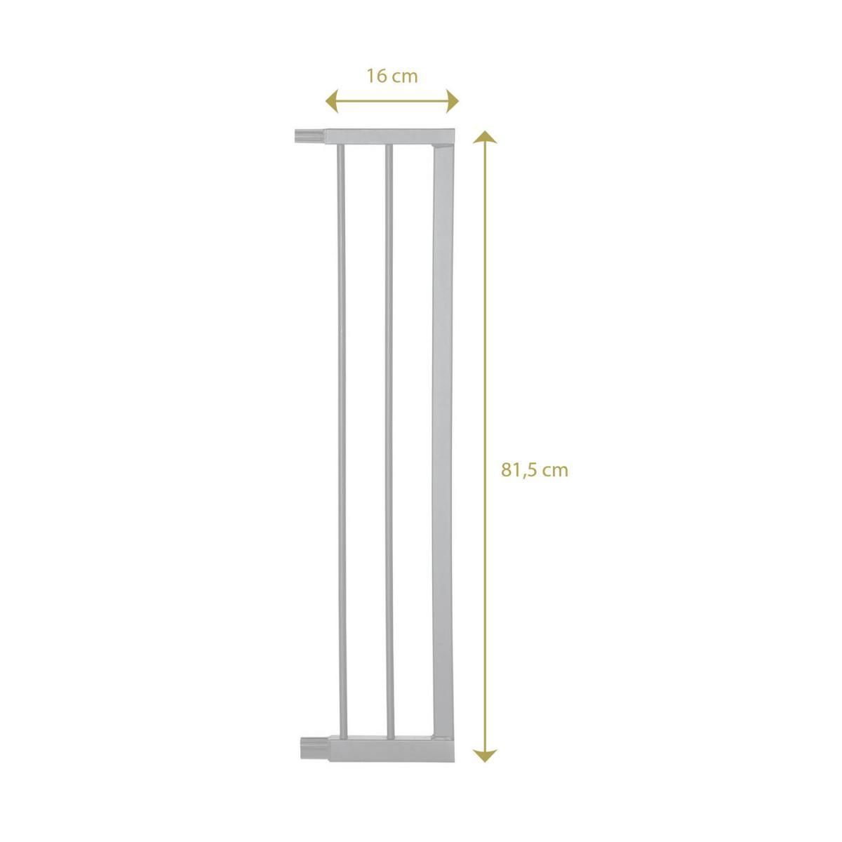 GEUTHER Barrière de Sécurité à Pression Easylock Plus en Bois et Métal - 96,5 cm à 104,5 cm en Couleur Nature et Noir