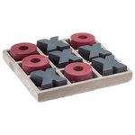 ATMOSPHERA Jeu de Société en Ciment  Morpion  15cm Gris