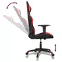 VIDAXL Chaise de jeu de massage Noir et rouge Similicuir