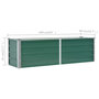 Voir la diapositive 6 : VIDAXL Lit sureleve de jardin Acier galvanise 160x40x45 cm Vert