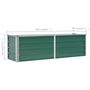 Voir la diapositive 6 : VIDAXL Lit sureleve de jardin Acier galvanise 160x40x45 cm Vert
