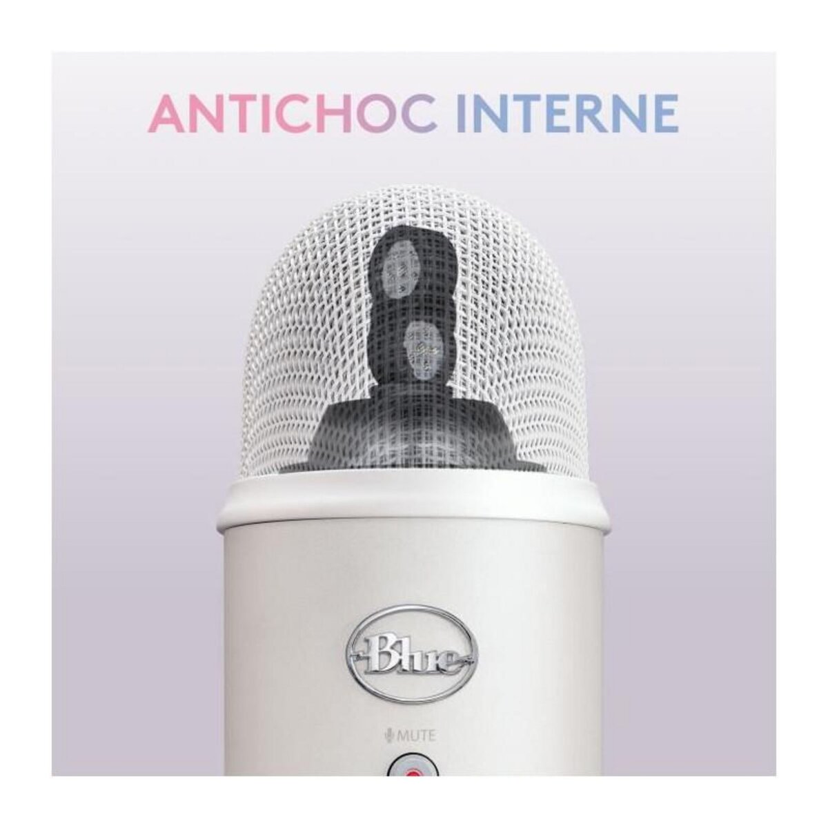 LOGITECH G Microphone USB - Blue Yeti Premium - Pour Enregistrement, Streaming, Gaming, Podcast sur PC ou Mac - Blanc White Mist