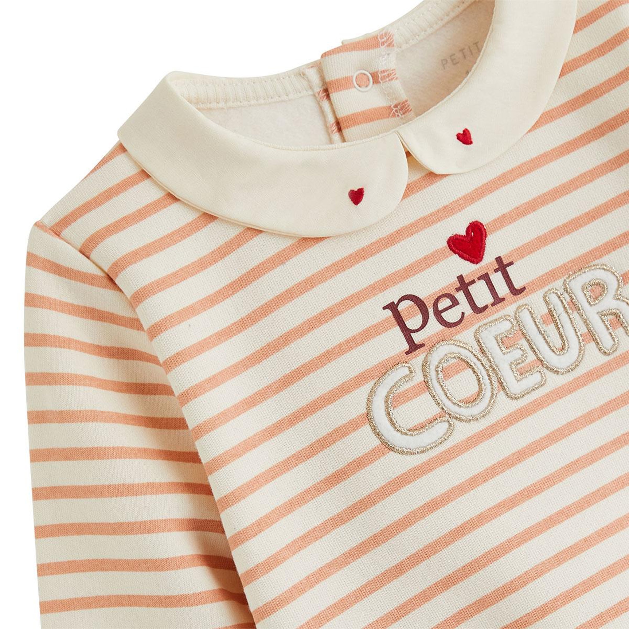 Voir la diapositive 3 : PETIT BEGUIN Sweat-shirt bébé en molleton aimée