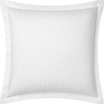 Home collection Lot de deux taie d'oreiller 100% satin coton amboise. Coloris disponibles : Blanc