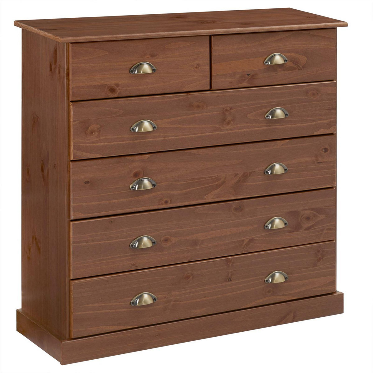 IDIMEX Commode PARIS en pin massif, 6 tiroirs