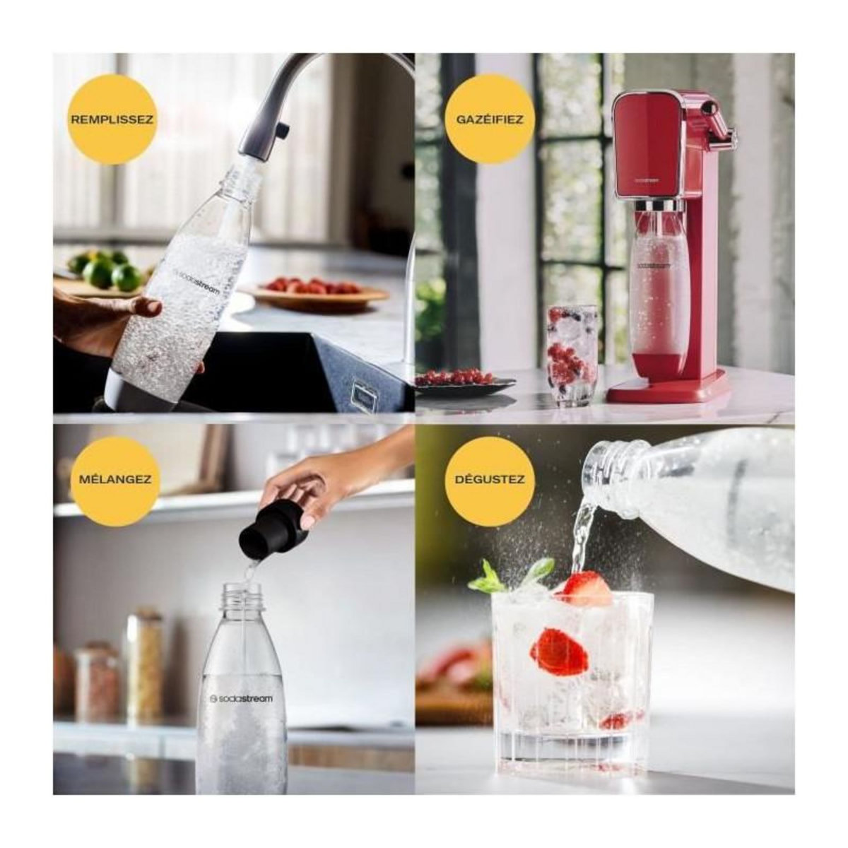 SODASTREAM Machine à soda ART Mandarine