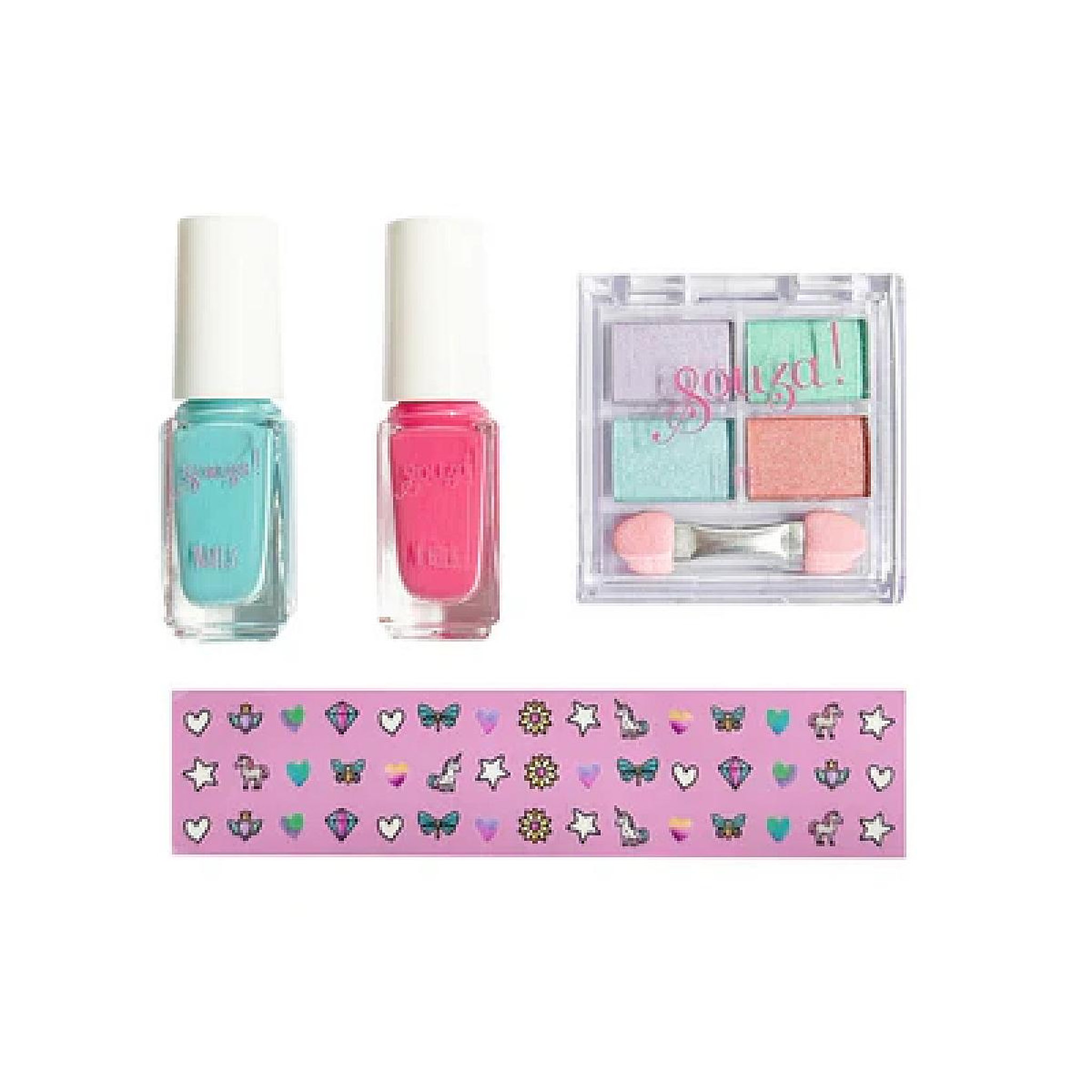 Voir la diapositive 2 : SOUZA Set de maquillage yeux et ongles Licorne