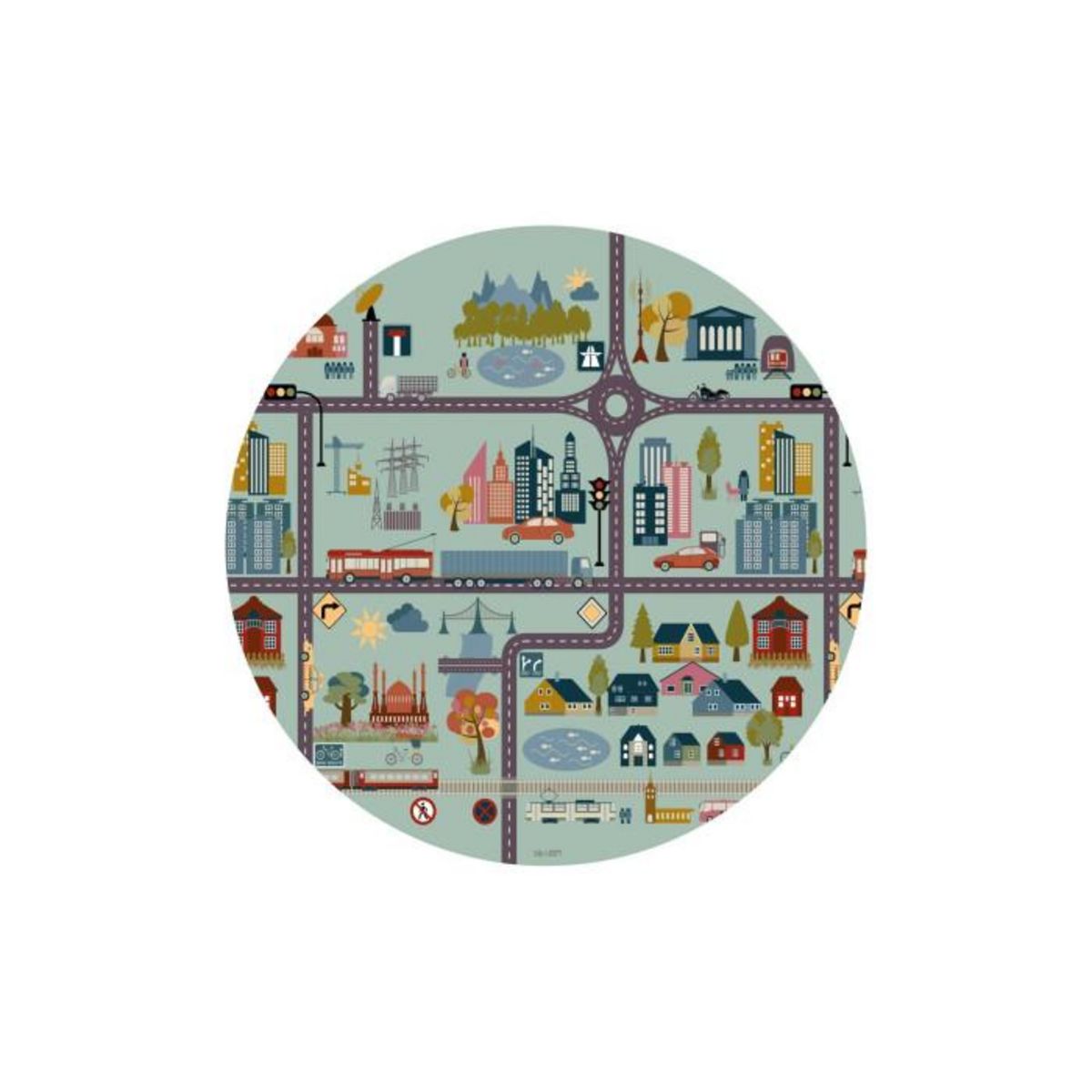 Paris Prix Table Basse à Rebord 1 Cover  City  90cm Blanc