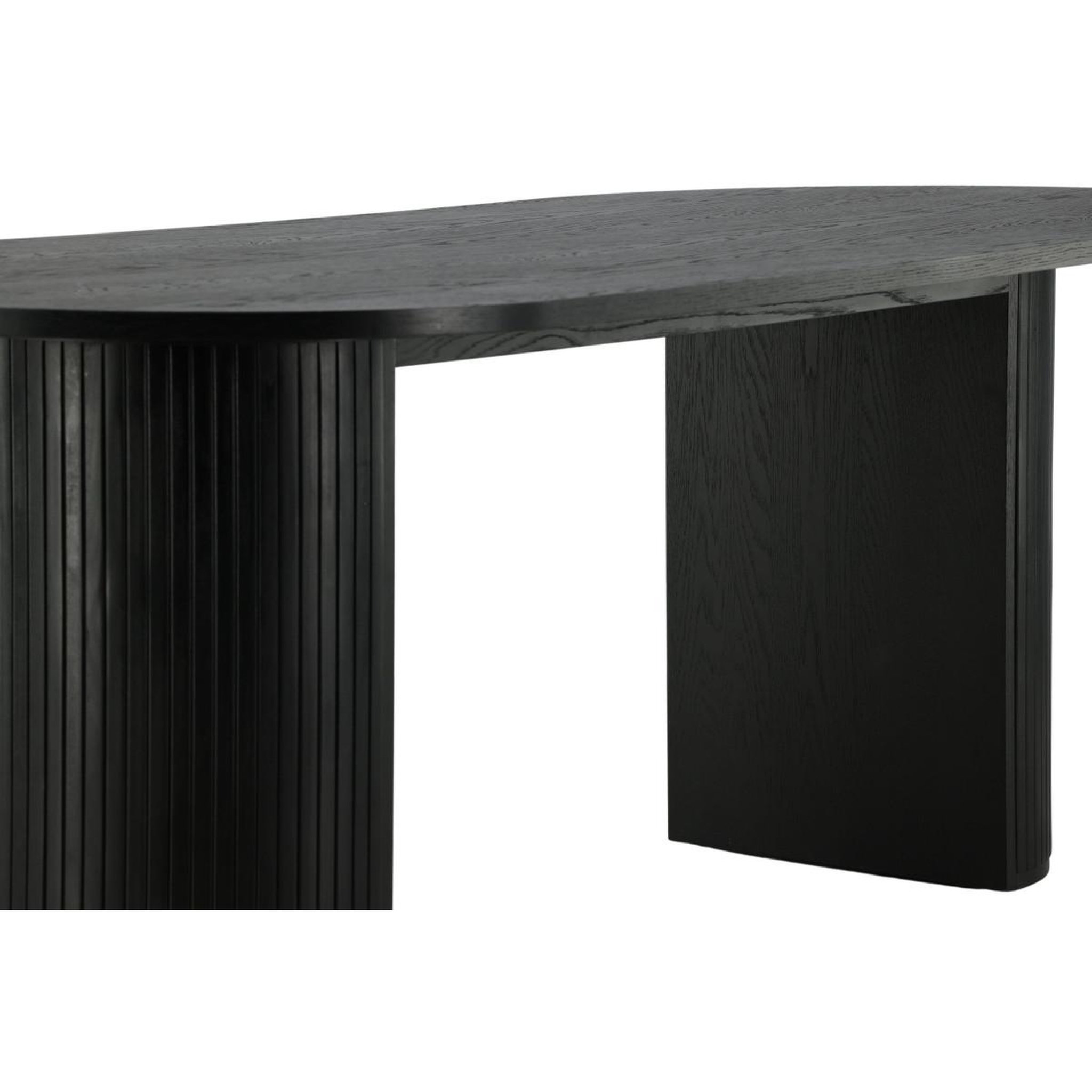 Voir la diapositive 6 : Paris Prix Table à manger ovale  bianca  200cm noir