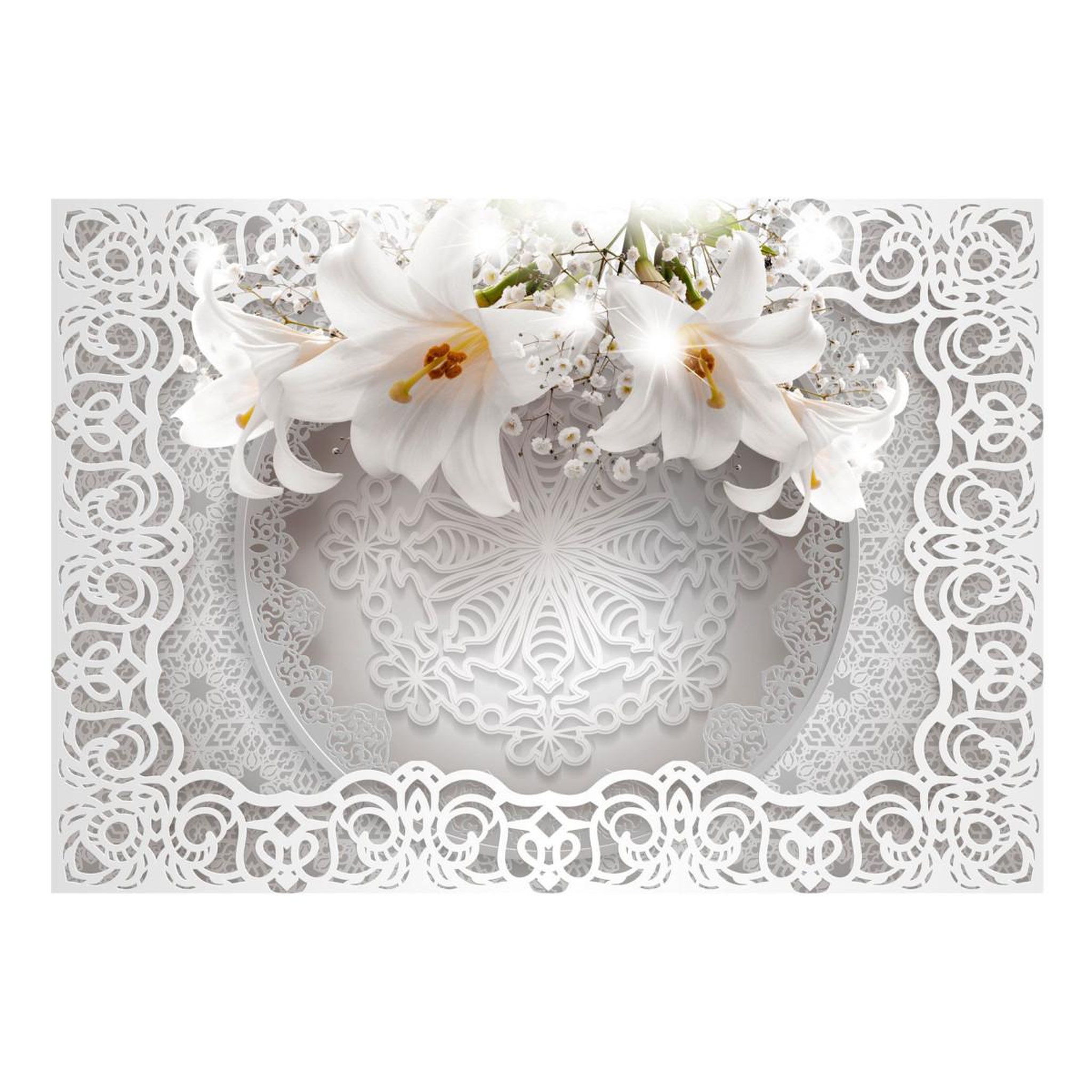 Voir la diapositive 2 : Paris Prix Papier peint  lilies & ornaments
