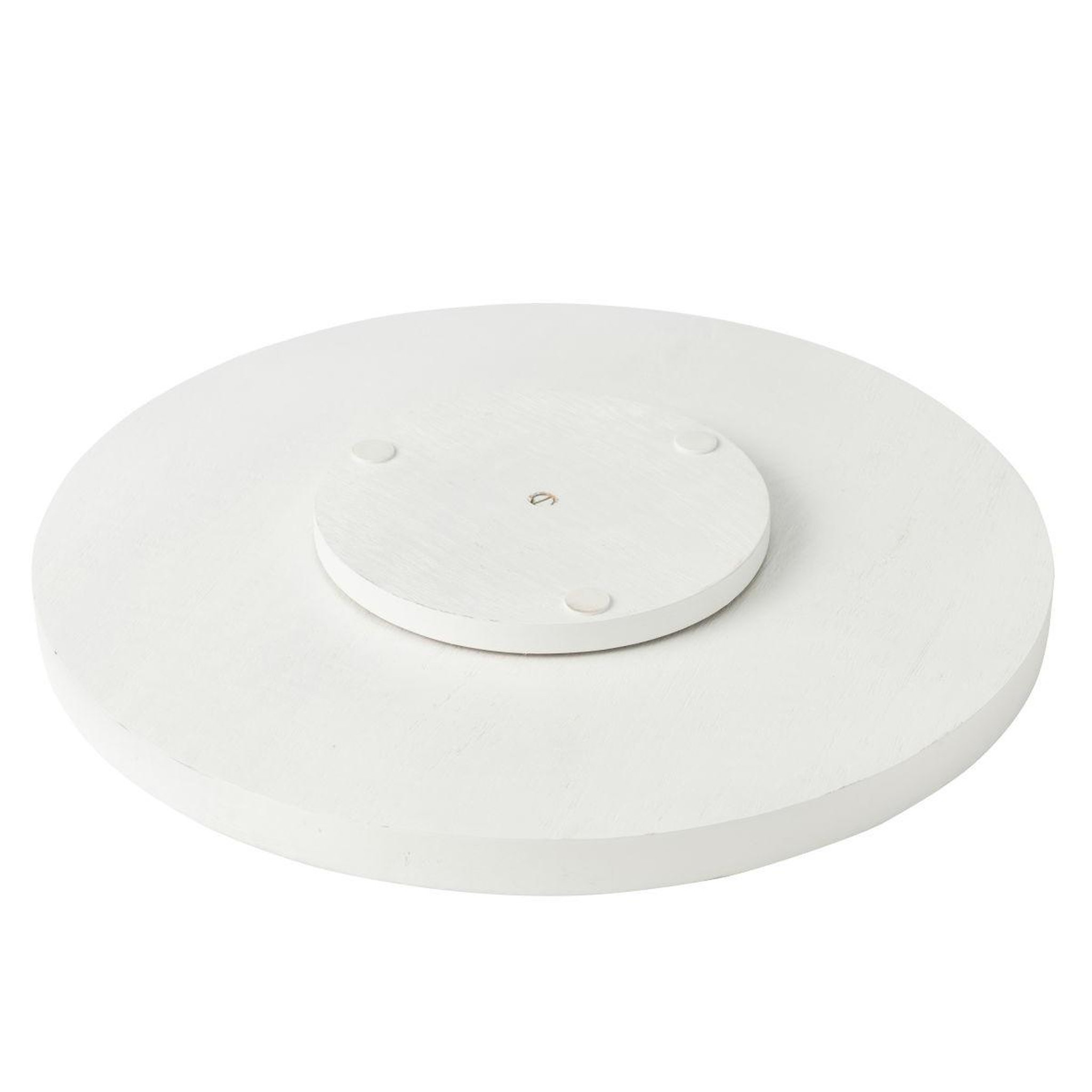 Voir la diapositive 2 : J-LINE Plateau Tournant en Bois  Tod  45cm Vert & Blanc