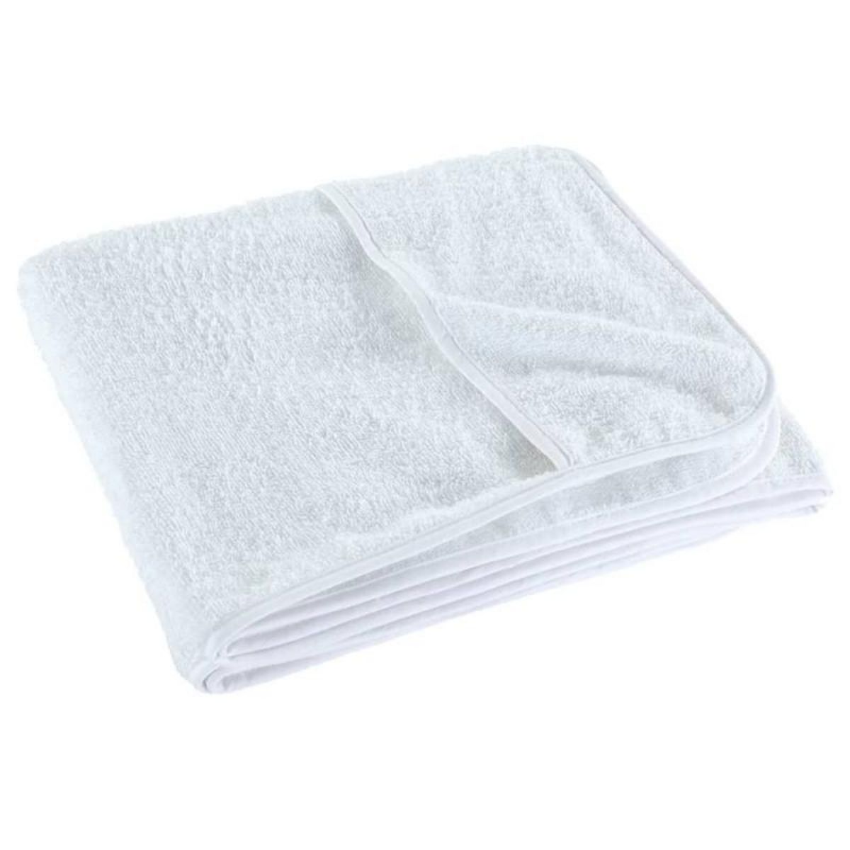 VIDAXL Serviettes de plage 6 pcs blanc 60x135 cm tissu 400 GSM