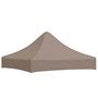 Voir la diapositive 2 : VIDAXL Toit de tente de reception 2x2 m Taupe 270 g/m^2
