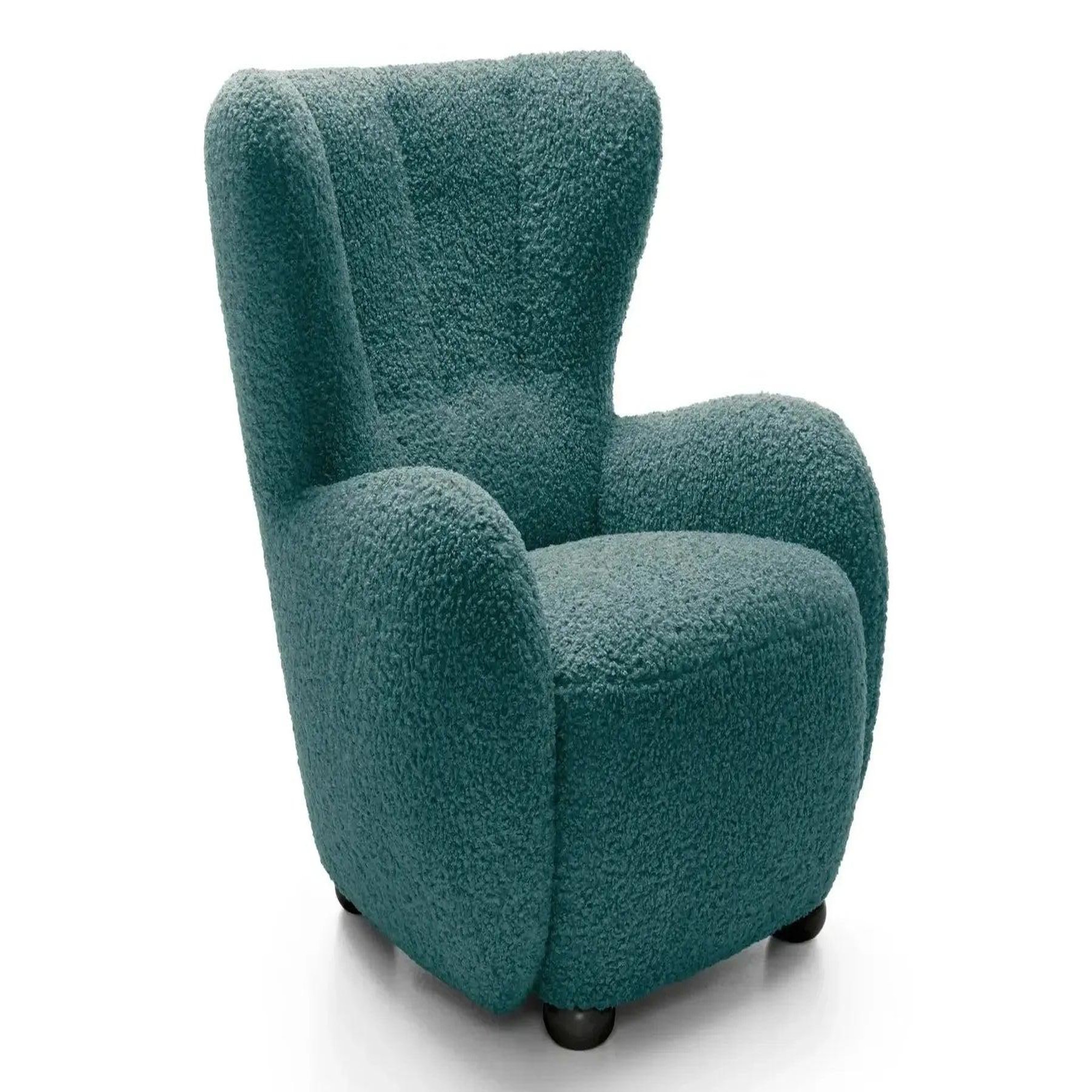 Voir la diapositive 4 : CASANOVA PARIS Lili - fauteuil tissu bouclette
