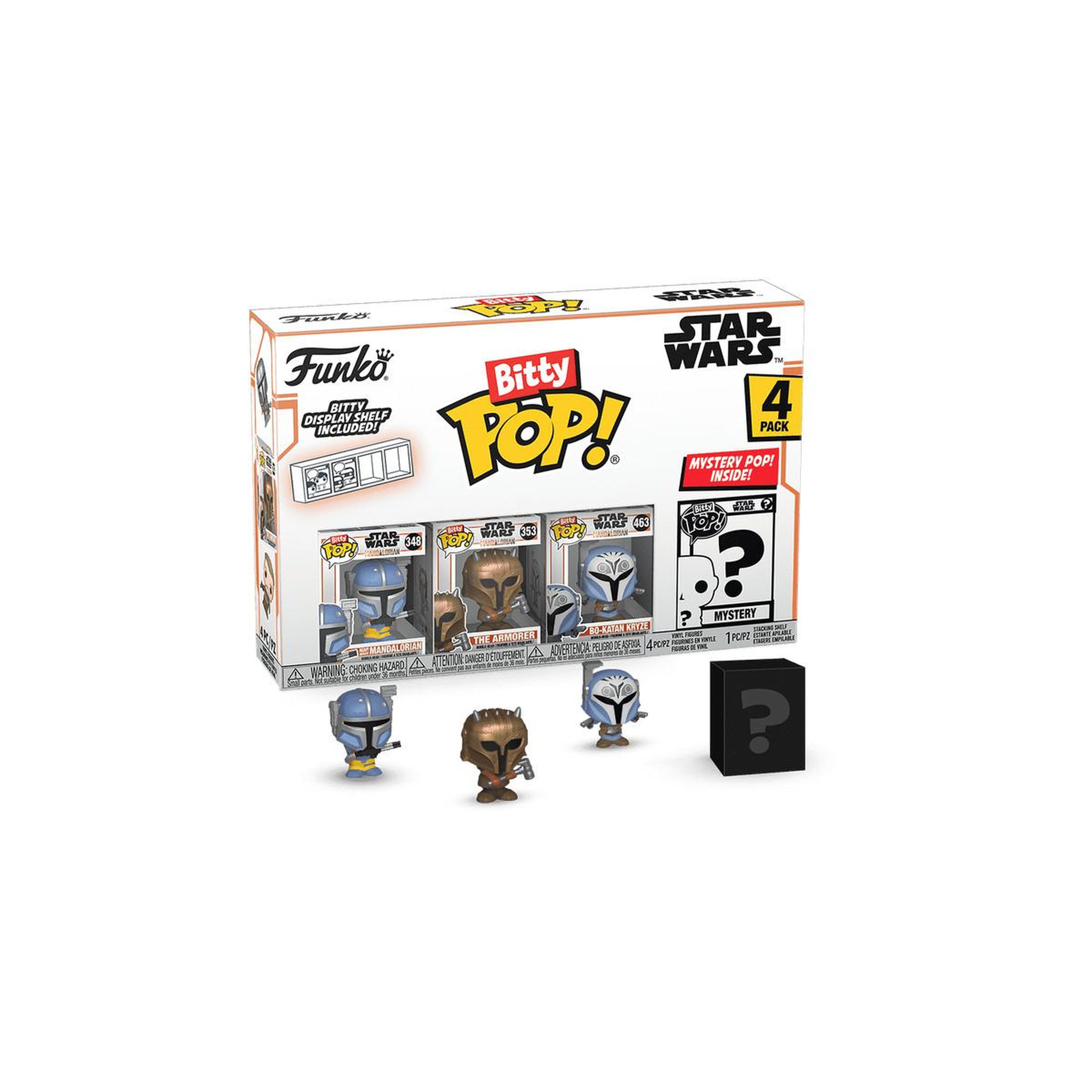 Voir la diapositive 2 : Funko Pack 4 Figurines Funko Bitty Pop Mandalorian Heavy Mandalorian