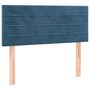 Voir la diapositive 4 : VIDAXL Tete de lit a LED Bleu fonce 90x5x78/88 cm Velours