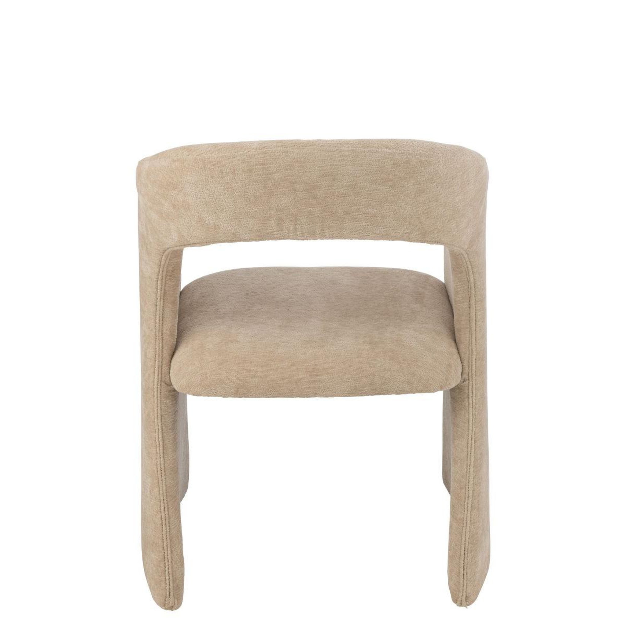 Voir la diapositive 4 : J-LINE Fauteuil design  anise  80cm beige
