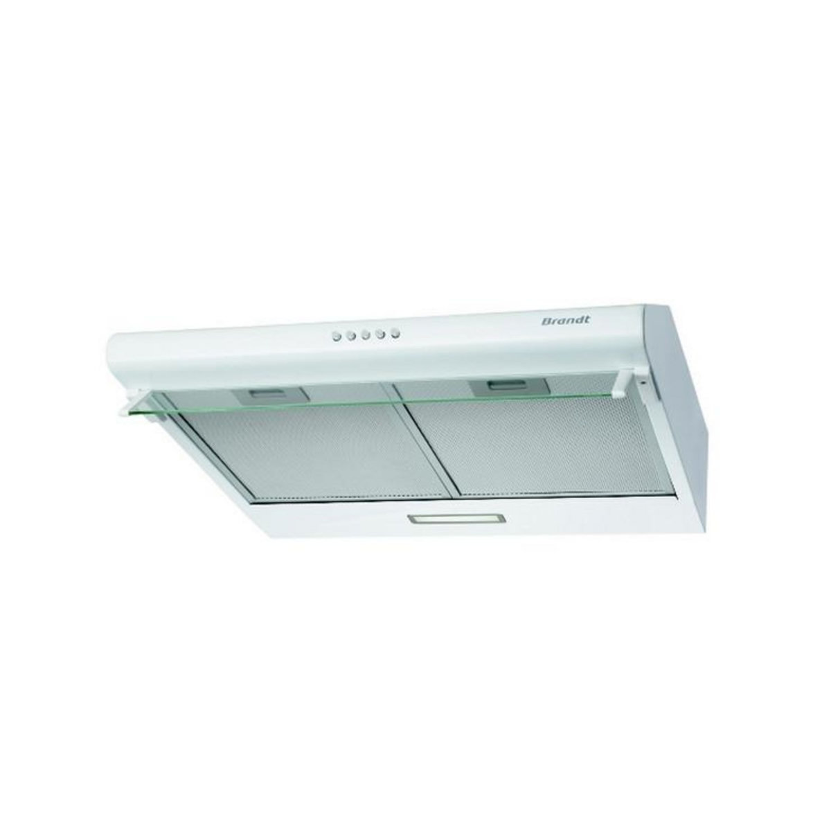 BRANDT Hotte visière 60cm 321m3/h blanc - bhc9602w