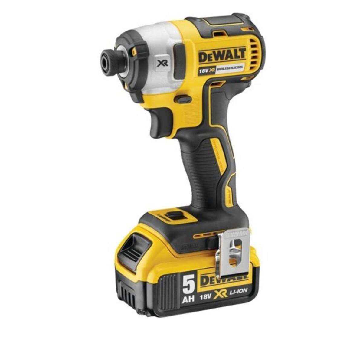 Dewalt Coffret perceuse visseuse à percussion et visseuse à chocs 18v - 5ah - dck266p2t