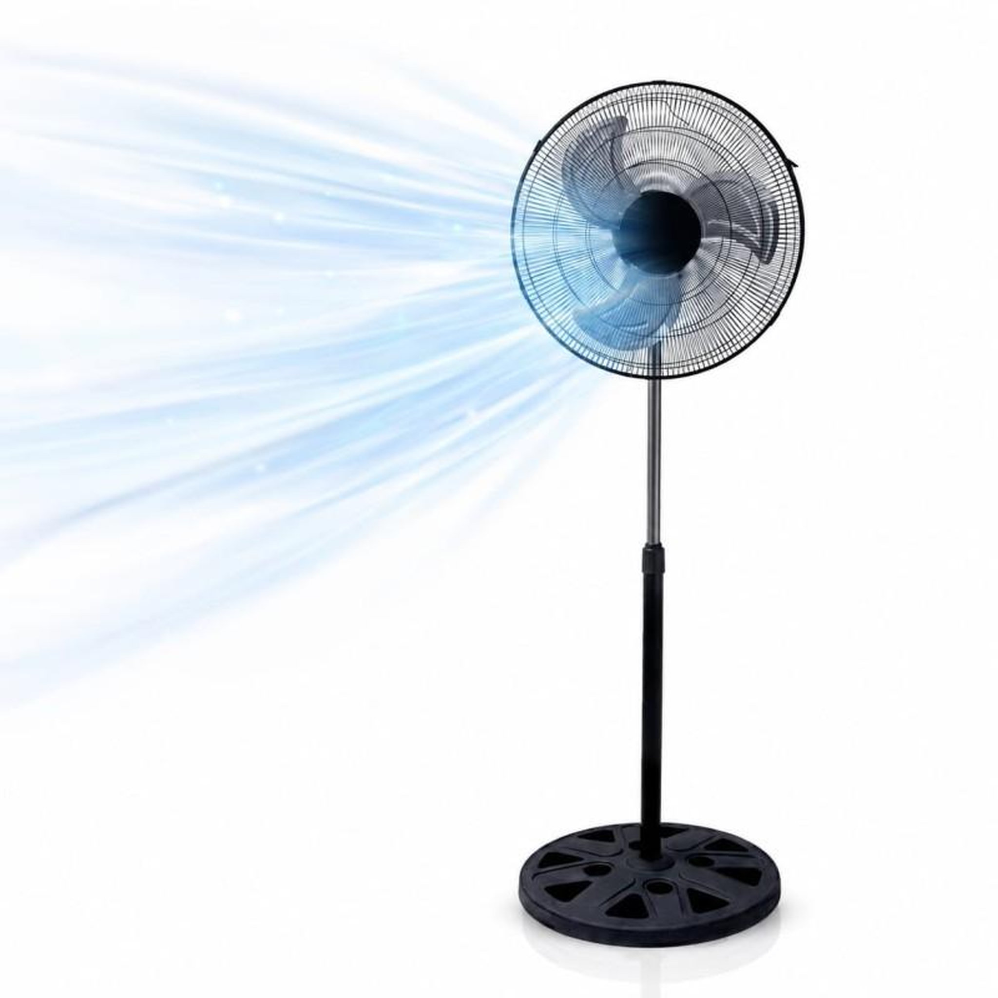 Ventilateur sur pied industriel - 45 cm - 3 vitesses