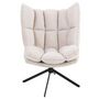 Voir la diapositive 2 : Paris Prix Fauteuil Relax sur Pied  Coussin  92cm Beige