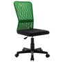 Voir la diapositive 1 : VIDAXL Chaise de bureau Noir et vert 44x52x100 cm Tissu en maille