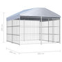 Voir la diapositive 5 : VIDAXL Chenil d'exterieur avec toit pour chiens 300 x 300 x 200 cm