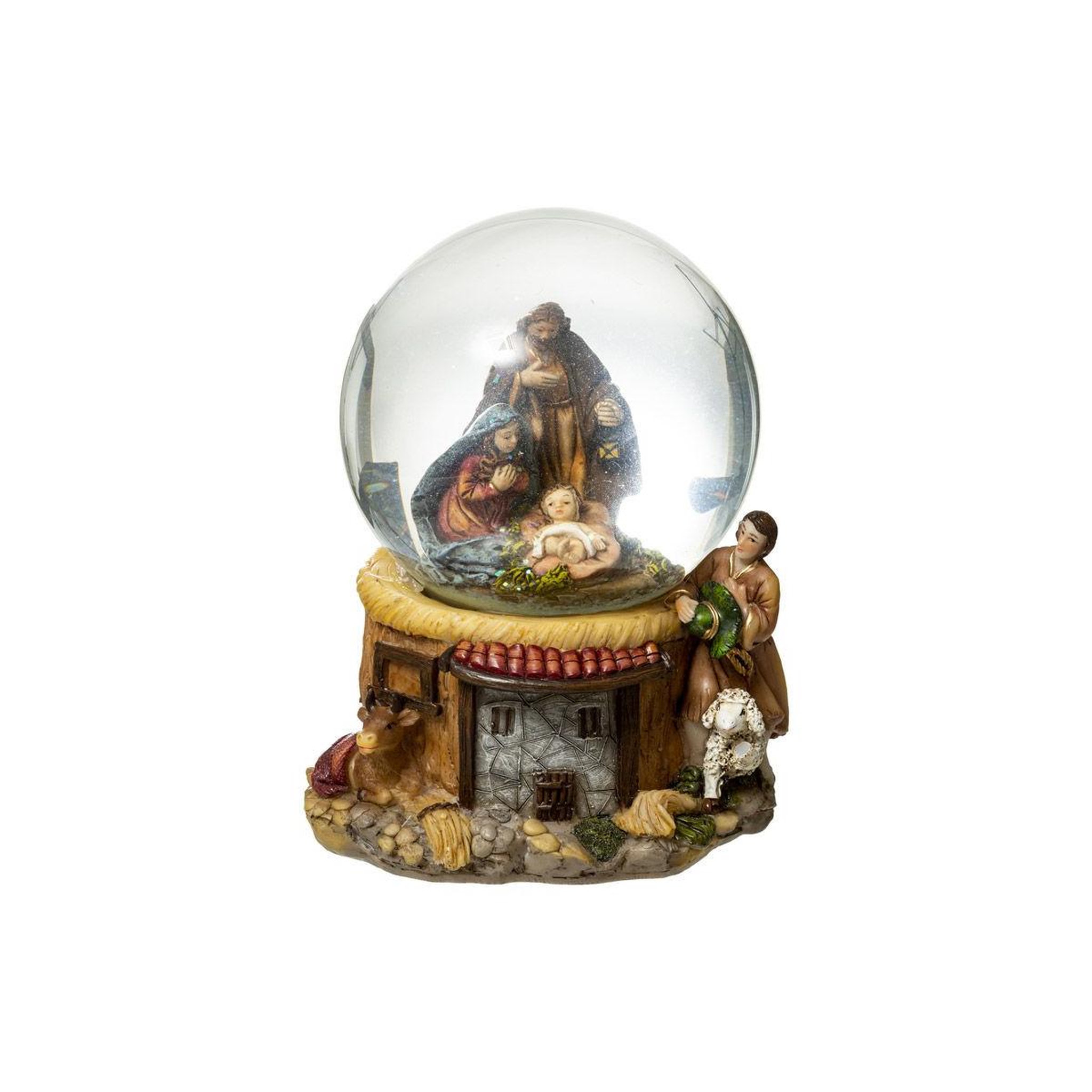 FEERIC LIGHT & CHRISTMAS Décoration crèche  boule à neige  18cm multicolore