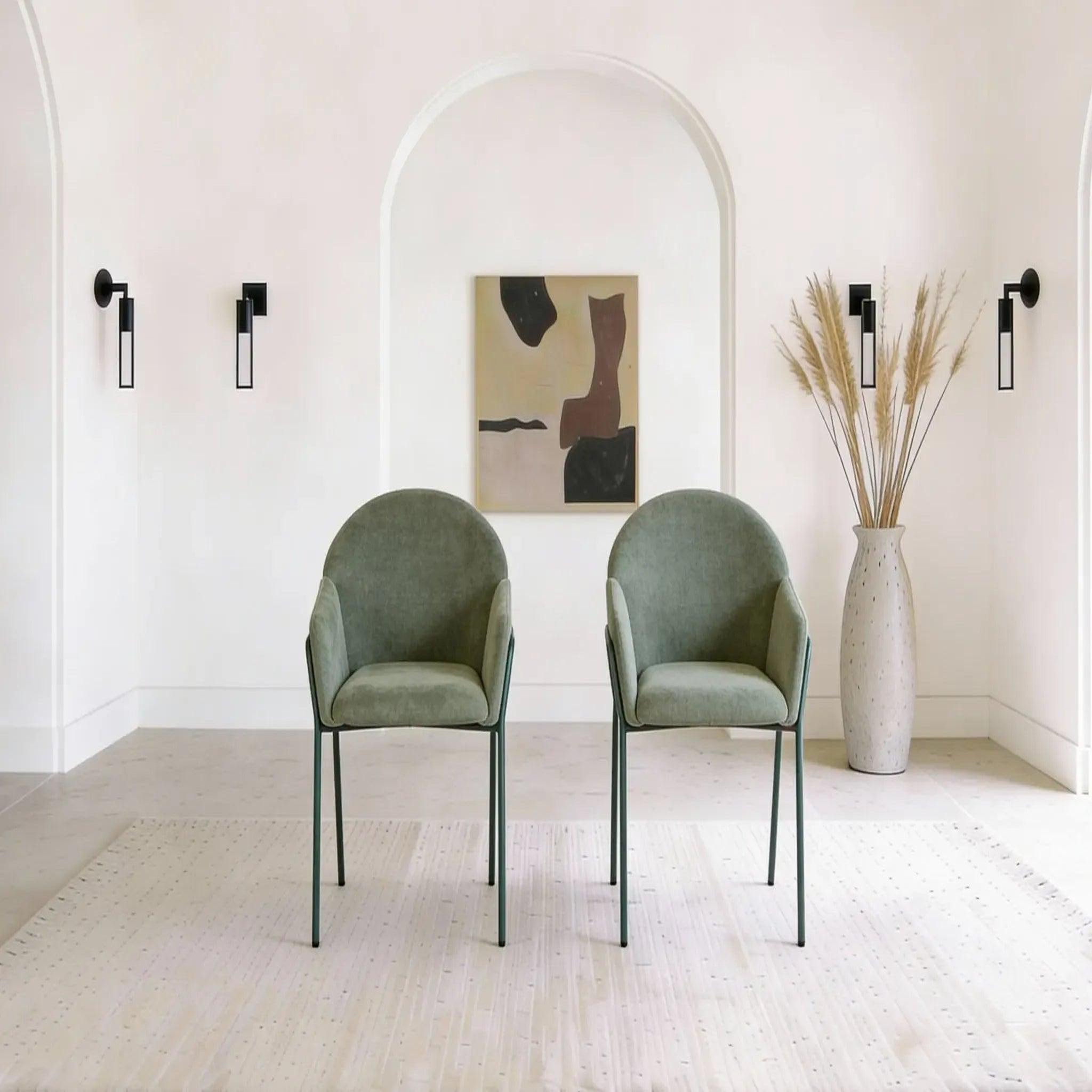 Voir la diapositive 2 : CASANOVA PARIS Naya - lot de 2 chaises tissu