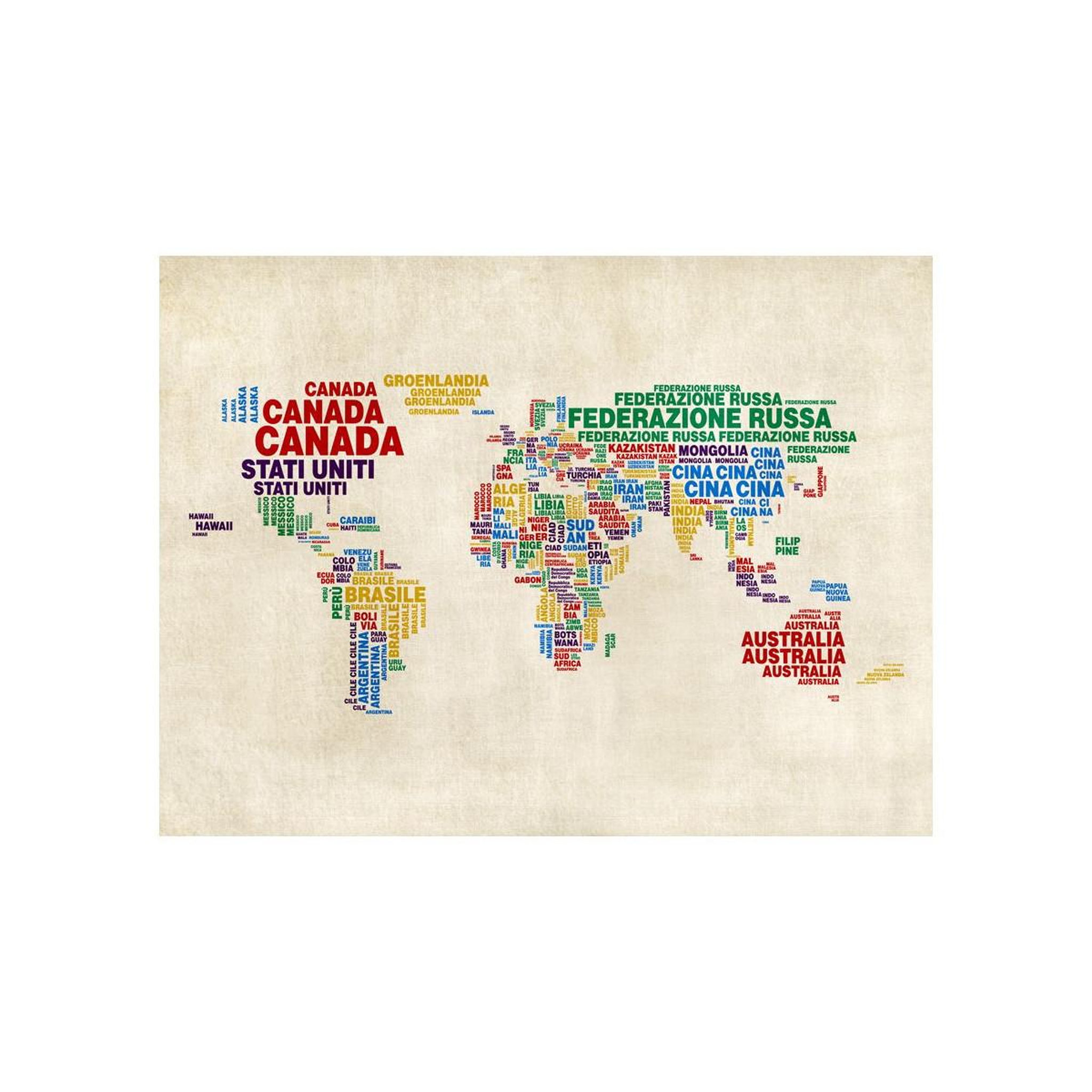 Voir la diapositive 2 : Paris Prix Papier Peint  Carte en Italien