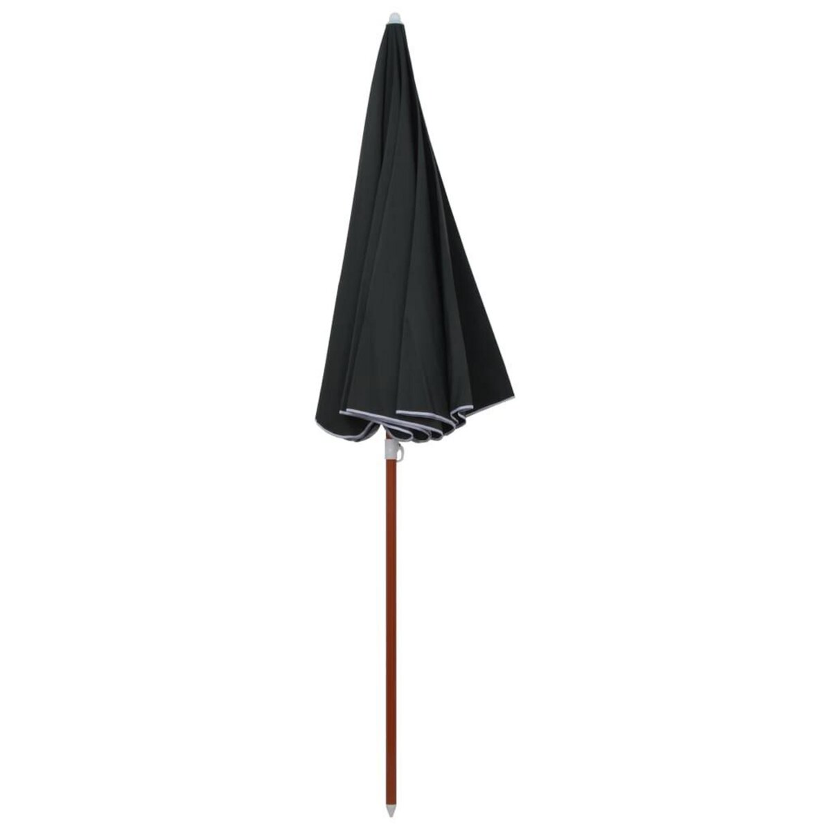 VIDAXL Parasol de jardin avec mat en acier 240 cm anthracite