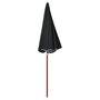 Voir la diapositive 2 : VIDAXL Parasol de jardin avec mat en acier 240 cm anthracite
