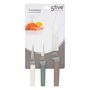 Voir la diapositive 5 : FIVE Lot de 3 Couteaux de Cuisine  Antidérapant  33cm Multicolore