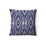 HOME MANIA Housse de coussin en velours Louka - L. 43 x l. 43 cm - Bleu