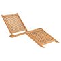 Voir la diapositive 1 : VIDAXL Chaise longue bois de teck solide