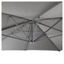 Voir la diapositive 5 : GARDENSTAR Parasol déporté  - Aluminium et polyester - 3x4 m - gris 