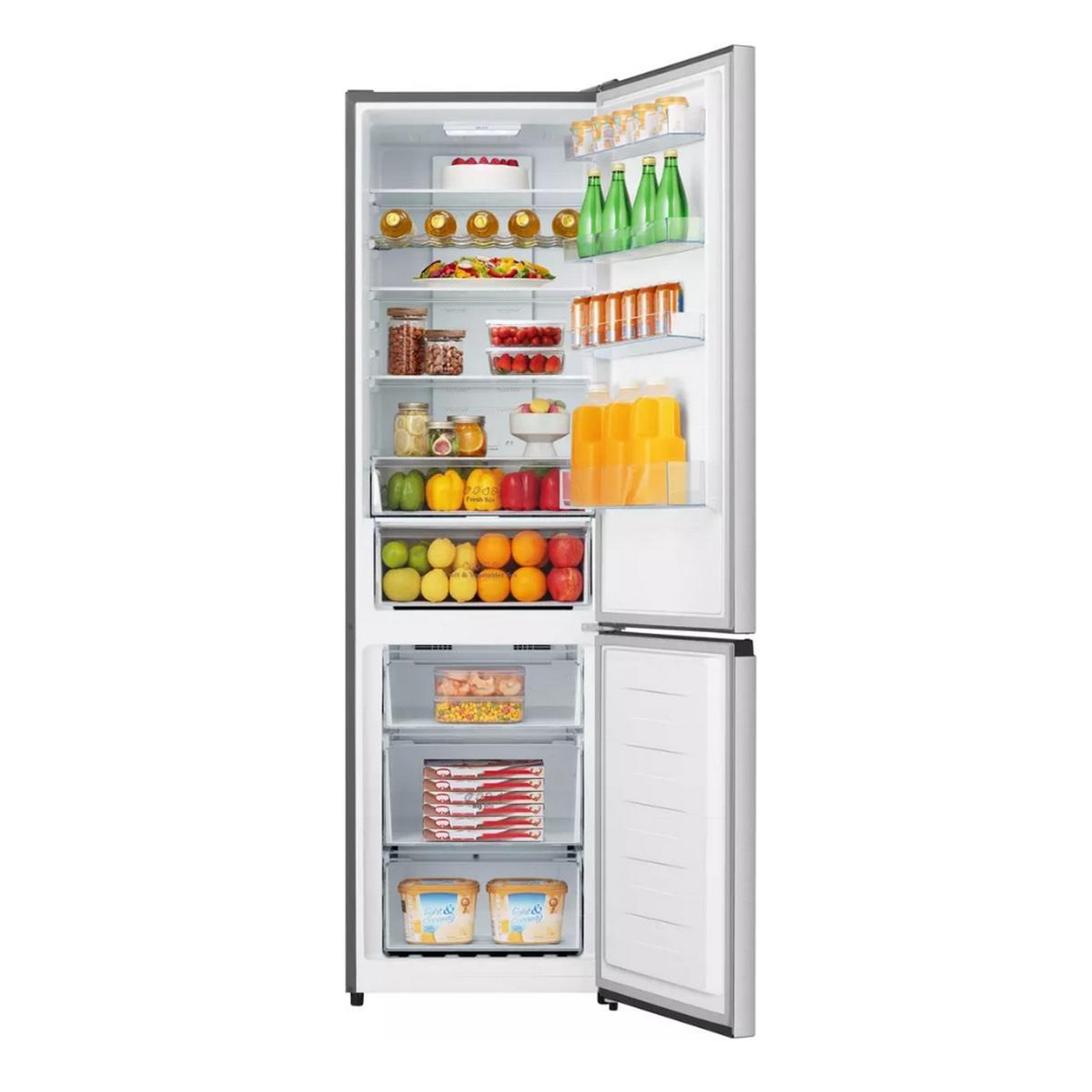 Voir la diapositive 6 : Hisense Réfrigérateur combiné 60cm 336l brassé - rb3n331nacd