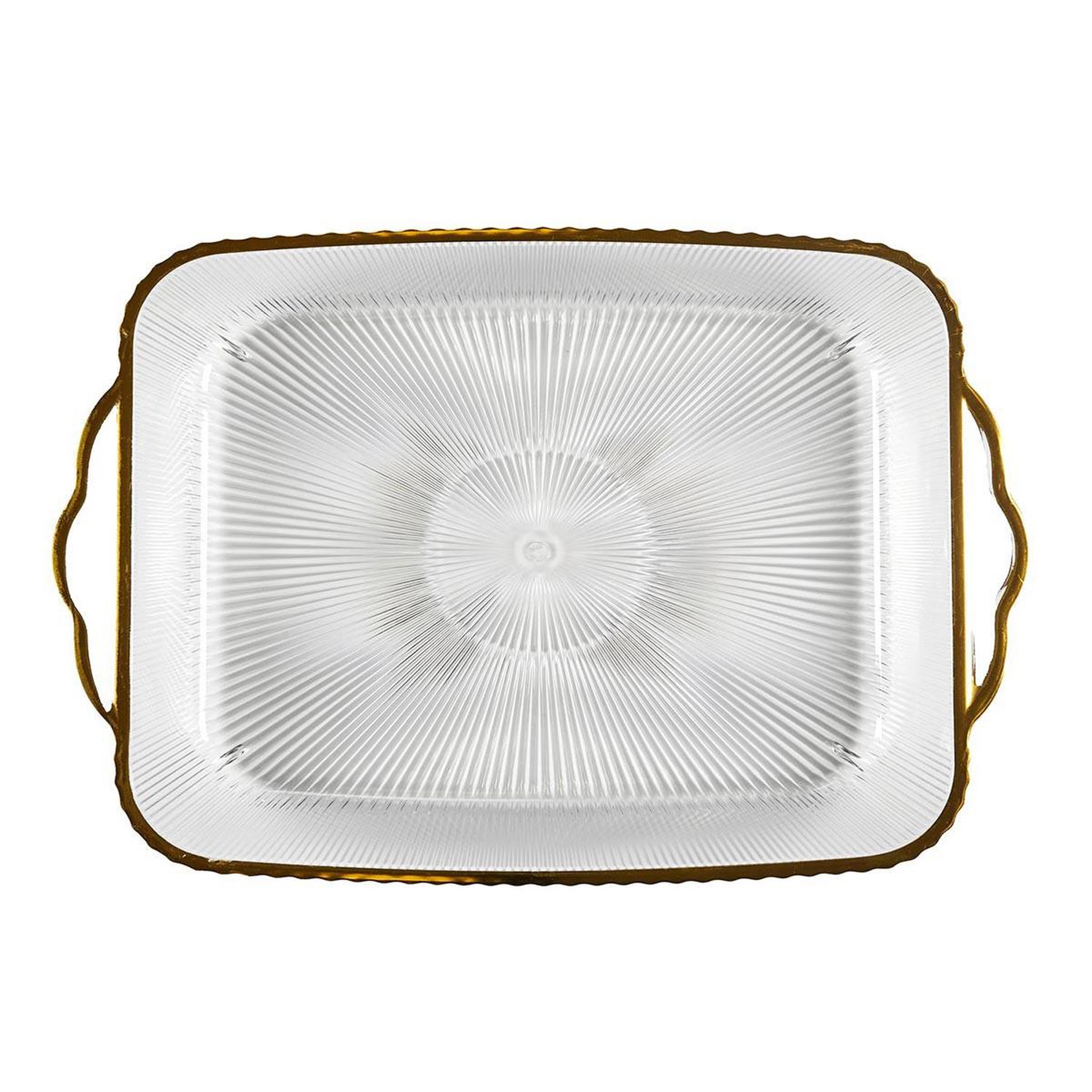 Voir la diapositive 3 : The Home Deco Factory Plateau de service design  mirage  41cm transparent