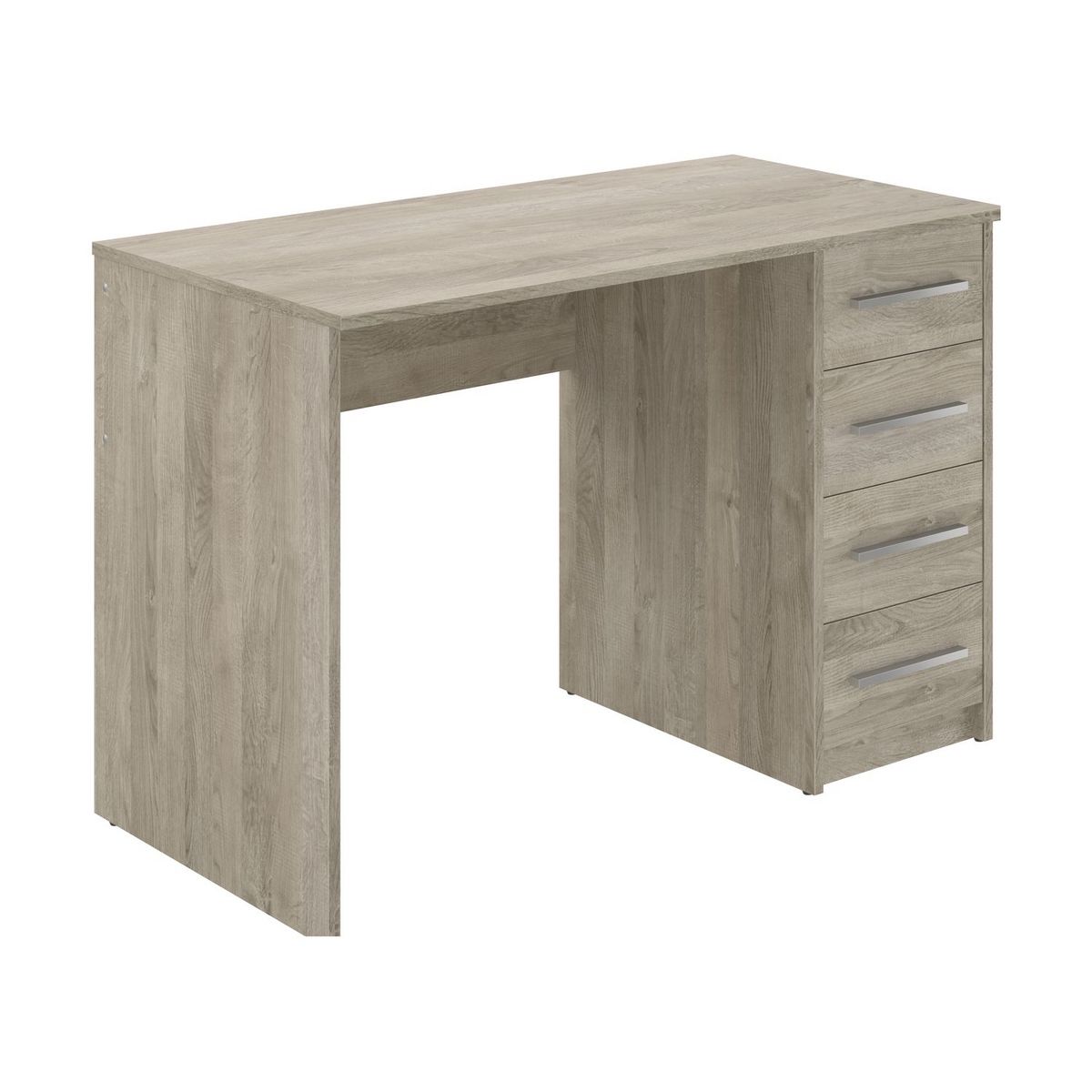 Bureau droit 4 tiroirs L110cm CARLOS