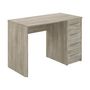 Voir la diapositive 3 : Bureau droit 4 tiroirs L110cm CARLOS