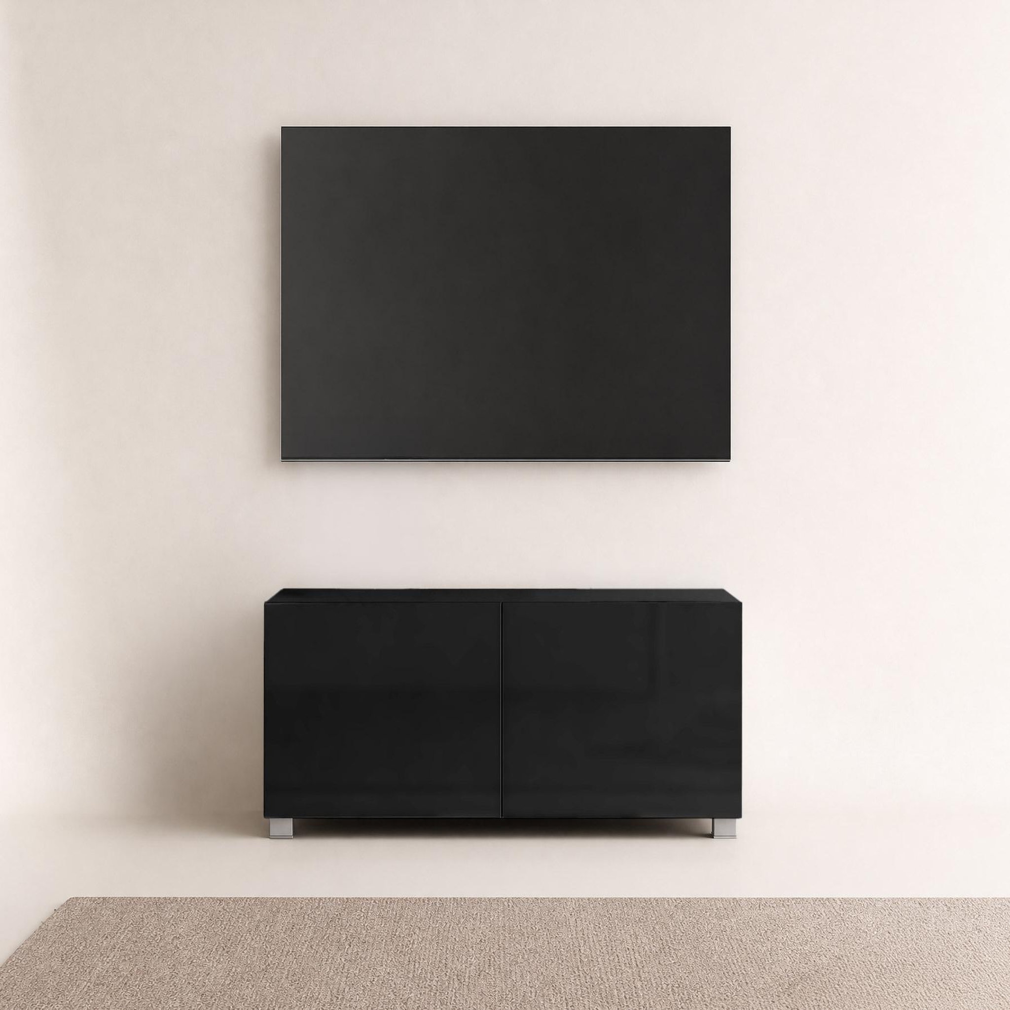 Voir la diapositive 3 : BEST MOBILIER Alix - meuble tv modulable 100 cm - 2 portes