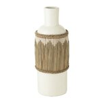 Paris Prix Vase Bouteille Déco  Herbes  75cm Blanc