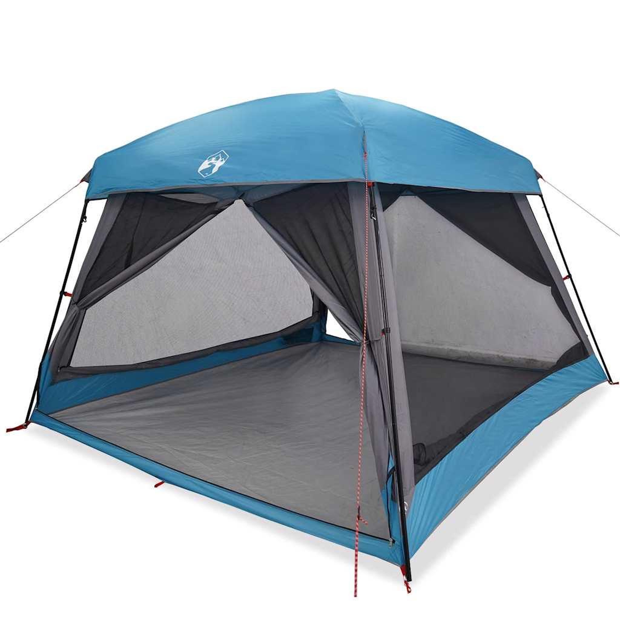 Voir la diapositive 2 : VIDAXL Tente de cabine familiale 6 personnes bleu impermeable