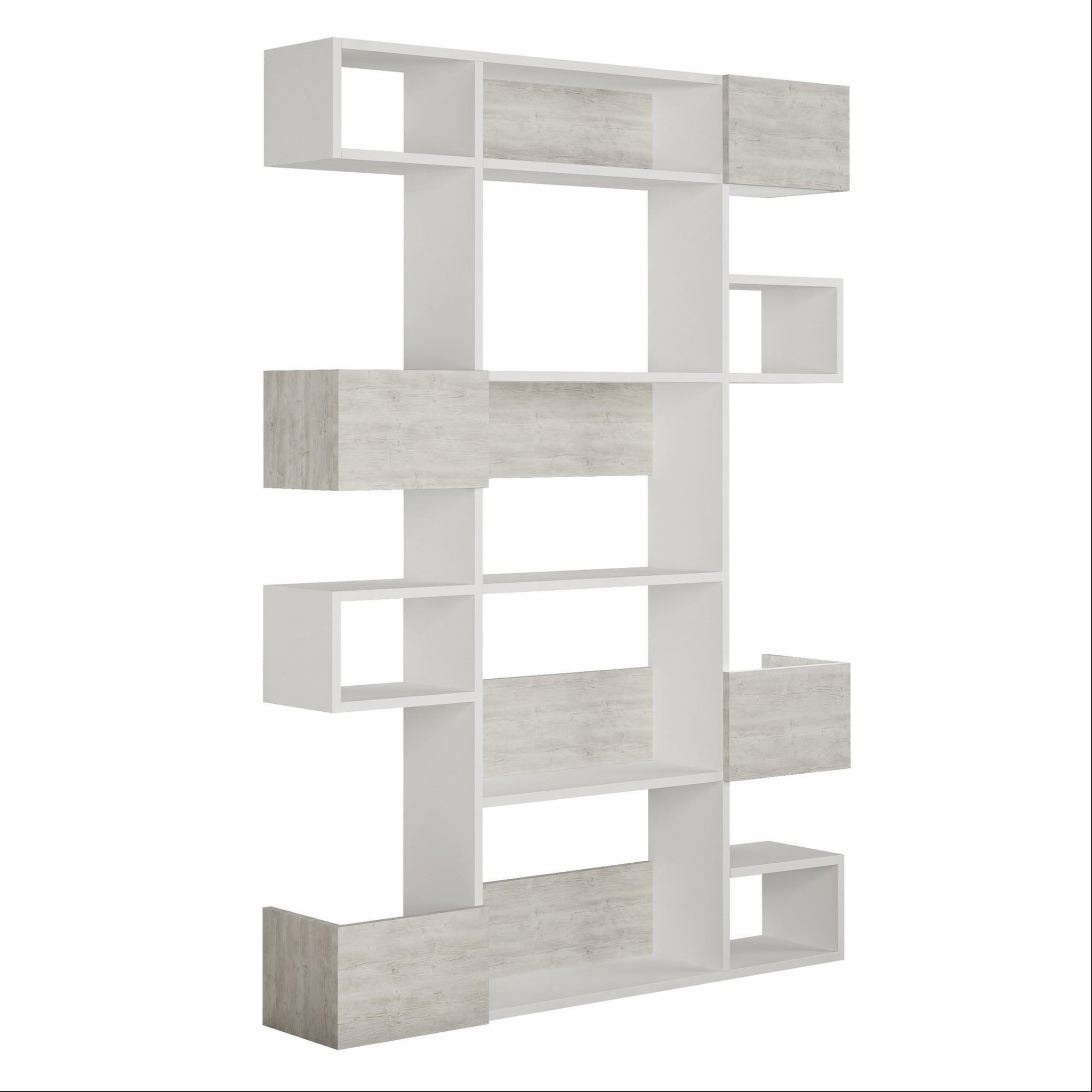 Habitat et Jardin Bibliothèque en bois  Niho  120 x 27 x 171 cm - Blanc