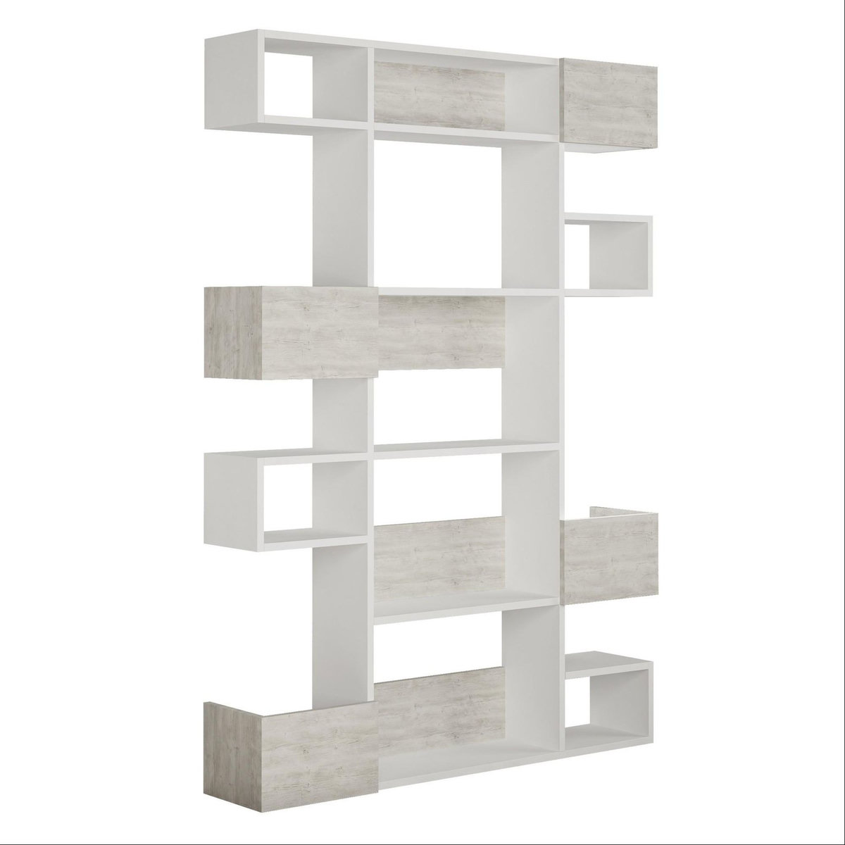 Habitat et Jardin Bibliothèque en bois  Niho  120 x 27 x 171 cm - Blanc