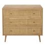 Voir la diapositive 2 : Paris Prix Commode en Bois 3 Tiroirs  Bali  90cm Naturel
