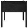Voir la diapositive 5 : VIDAXL Jardinieres 2 pcs Noir 70x70x70 cm Bois de pin massif