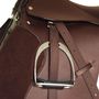 Voir la diapositive 5 : VIDAXL Set de selle equitation 17,5  en cuir veritable 18 cm 5 en 1 brun